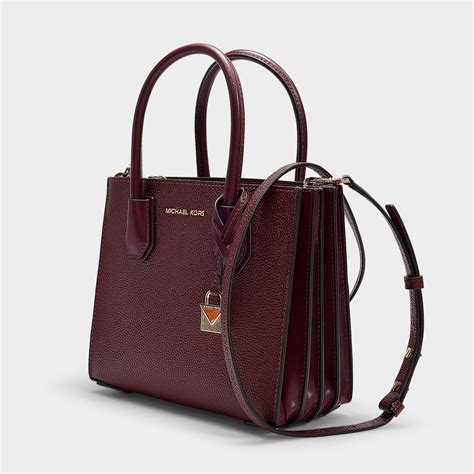 michael kors mercer medium leather messenger bag|Michael Kors mercer best badger.